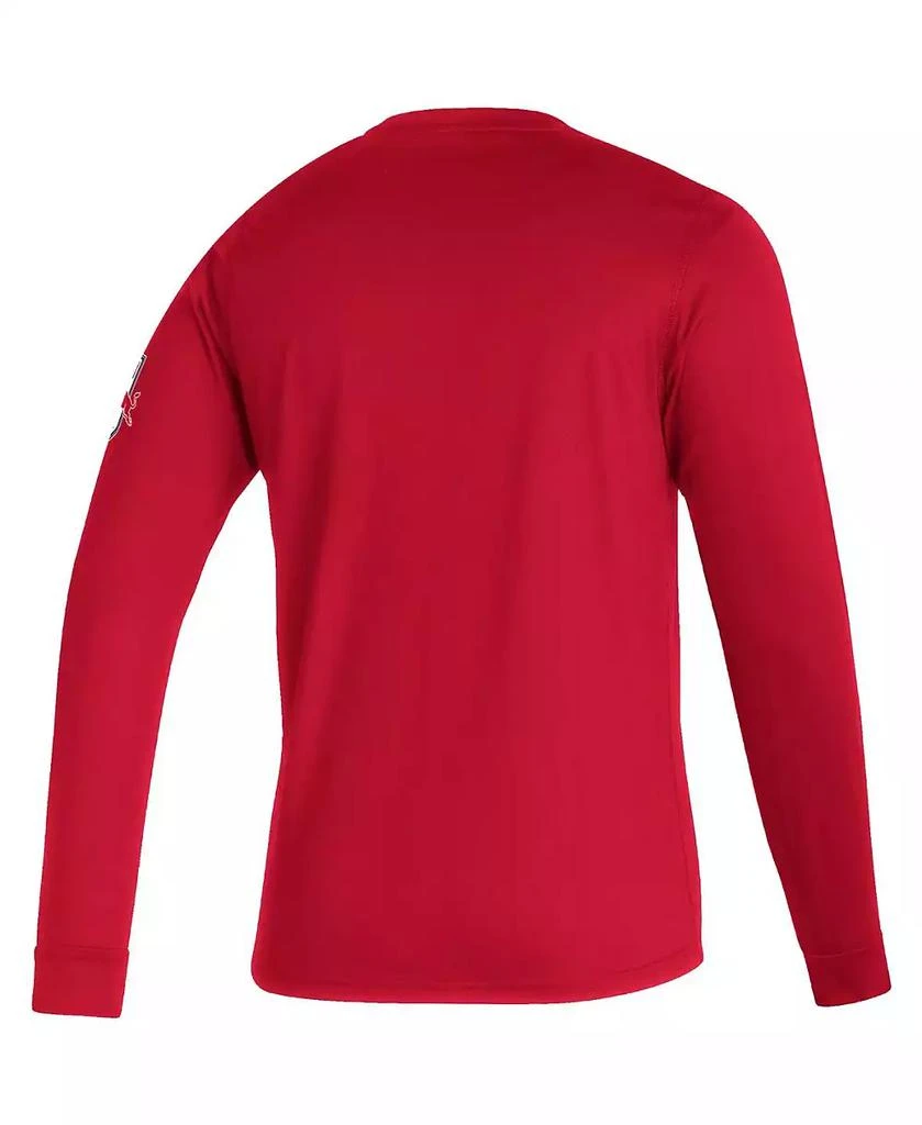 商品Adidas|Men's Red New York Red Bulls Vintage-Like AEROREADY Long Sleeve T-shirt,价格¥301,第2张图片详细描述