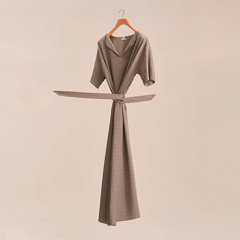 商品Hermes|Hermes/爱马仕 女士灰色真丝连衣裙,价格¥30311,第1张图片