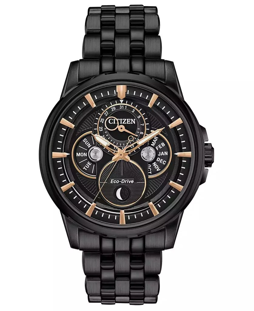 商品Citizen|Eco-Drive Men's Calendrier Gray Stainless Steel Bracelet Watch 44mm,价格¥3199,第1张图片