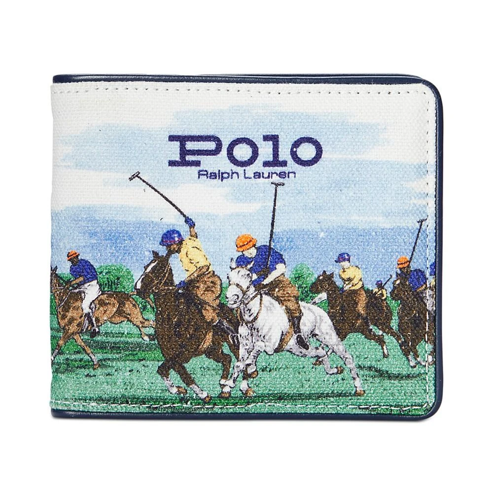 商品Ralph Lauren|Men's Equestrian-Print Canvas Billfold Wallet,价格¥556,第1张图片