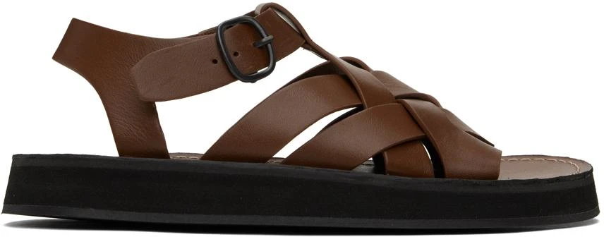 商品Hereu|Brown Beltra Sandals,价格¥2134,第1张图片