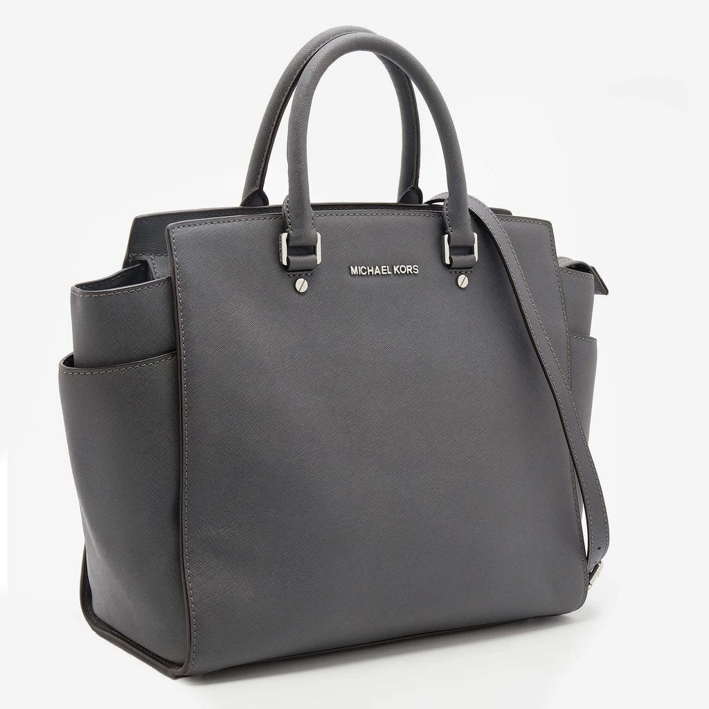 商品[二手商品] Michael Kors|MICHAEL Michael Kors Grey Leather Large Selma Tote,价格¥811,第3张图片详细描述