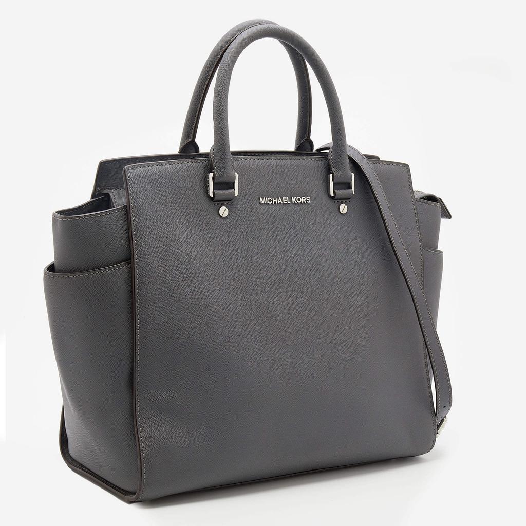 商品[二手商品] Michael Kors|MICHAEL Michael Kors Grey Leather Large Selma Tote,价格¥1248,第5张图片详细描述