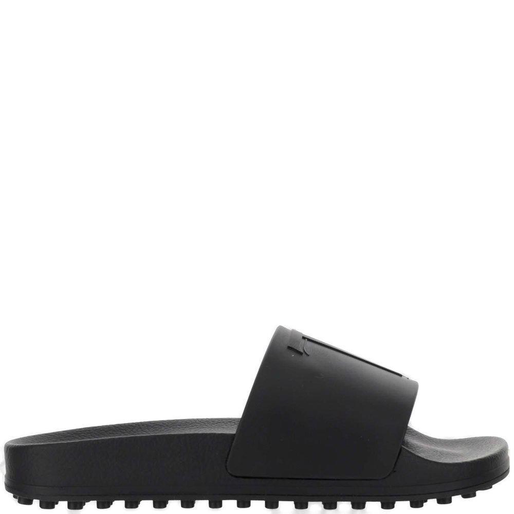 商品Tod's|Tod's Logo Embossed Slip-On Slides,价格¥954-¥1272,第1张图片