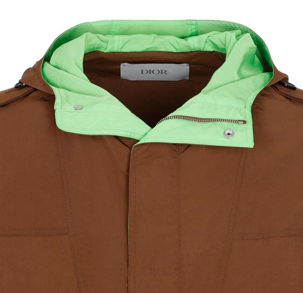 商品Dior|Dior Homme Button Placket Hooded Anorak,价格¥13852,第3张图片详细描述