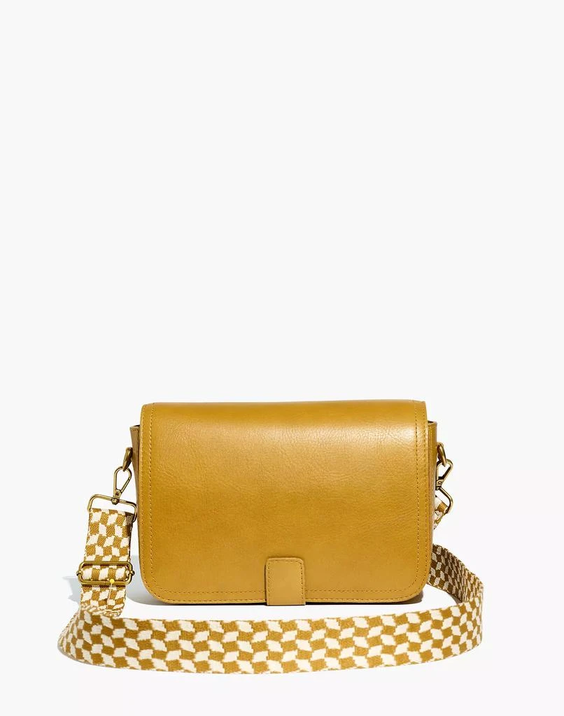 商品Madewell|The Transport Flap Shoulder Bag: Checkerboard Webbing Strap Edition,价格¥702,第1张图片