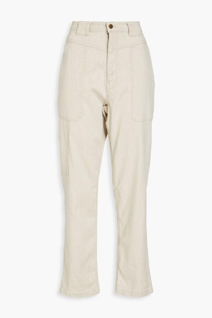 Curious cotton-blend twill straight-leg pants商品第1张图片规格展示