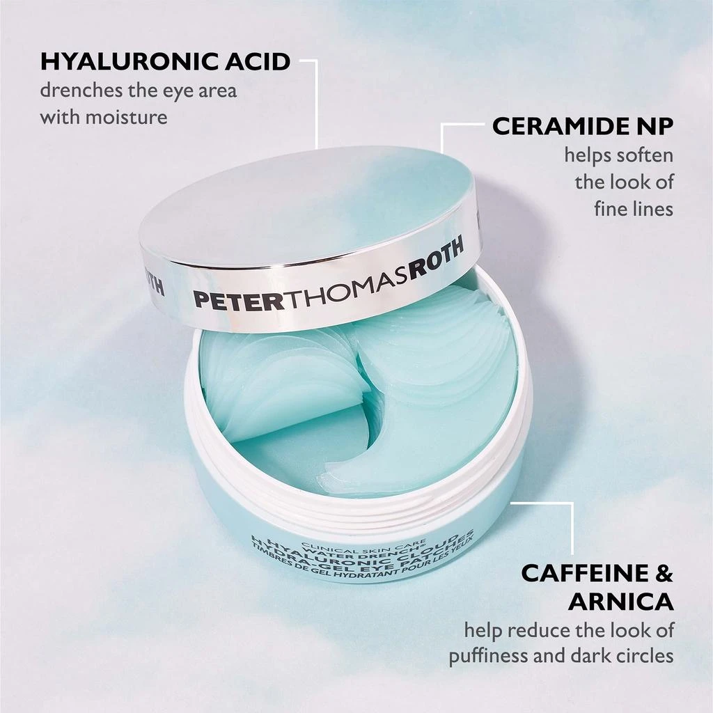 商品Peter Thomas Roth|Peter Thomas Roth Water Drench Hyaluronic Cloud Hydra-Gel Eye Patches,价格¥459,第5张图片详细描述