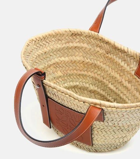 商品Loewe|Small leather-trimmed basket tote,价格¥4269,第3张图片详细描述