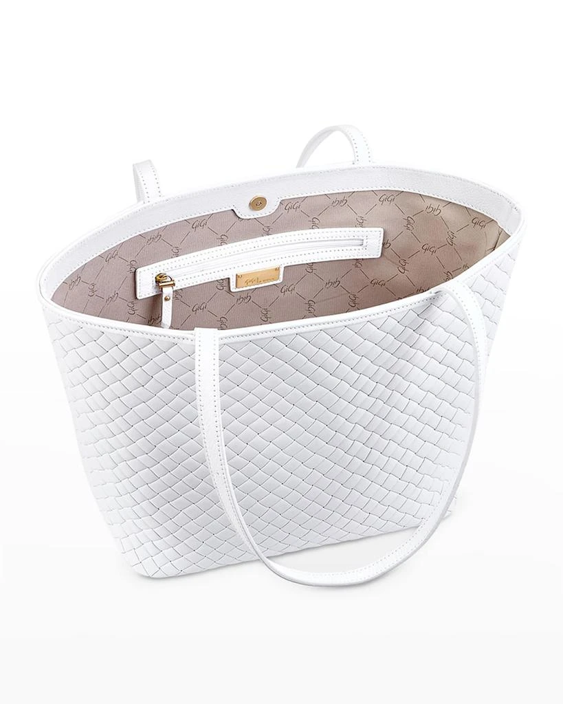 商品Gigi New York|Isla Woven Leather Tote Bag,价格¥3475,第2张图片详细描述