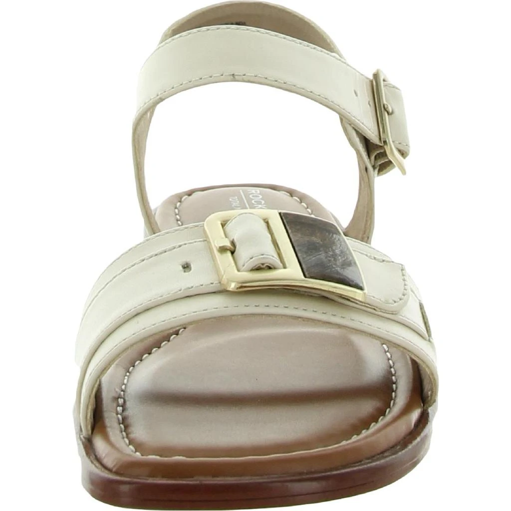 商品Rockport|Rockport Womens TM Zadie Buckle Leather Ankle Strap Flats,价格¥108,第3张图片详细描述