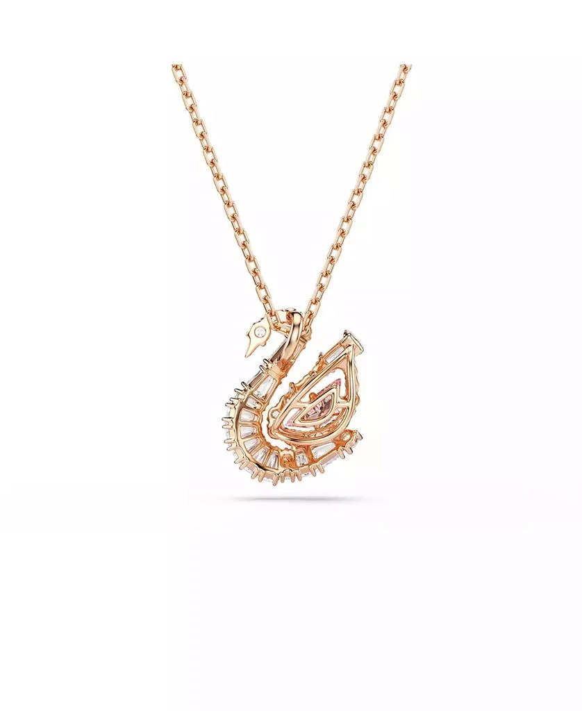 商品Swarovski|Swan Rhodium Plated Pendant Necklace,价格¥1317,第4张图片详细描述