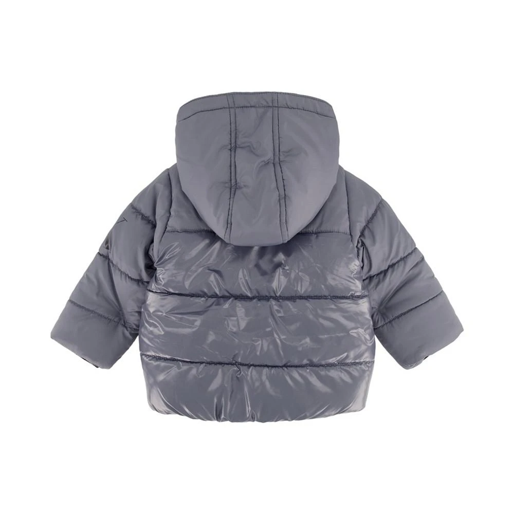 商品Calvin Klein|Baby Boys Shiny Blocked Bubble Jacket,价格¥135,第2张图片详细描述