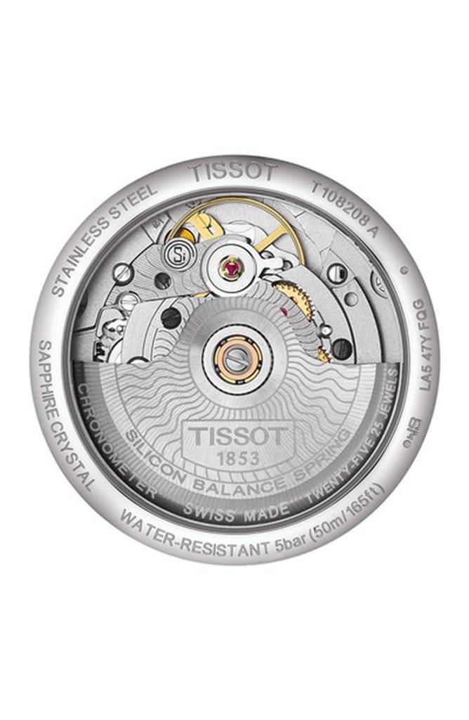 商品Tissot|Ballade Powermatic 80 COSC Croc Embossed Leather Strap Watch, 32mm,价格¥3484,第4张图片详细描述