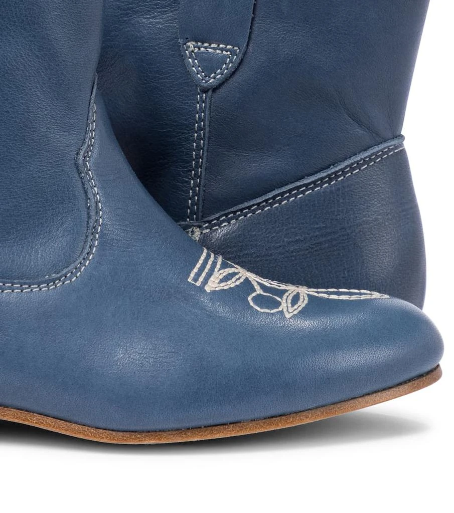商品Bonpoint|Texas embroidered leather boots,价格¥1212,第4张图片详细描述