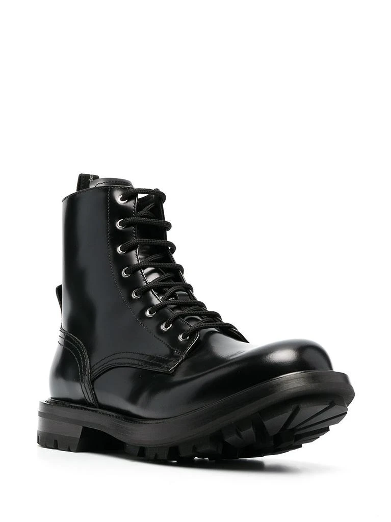 商品Alexander McQueen|ALEXANDER MCQUEEN - Worker Leather Boots,价格¥6414,第4张图片详细描述