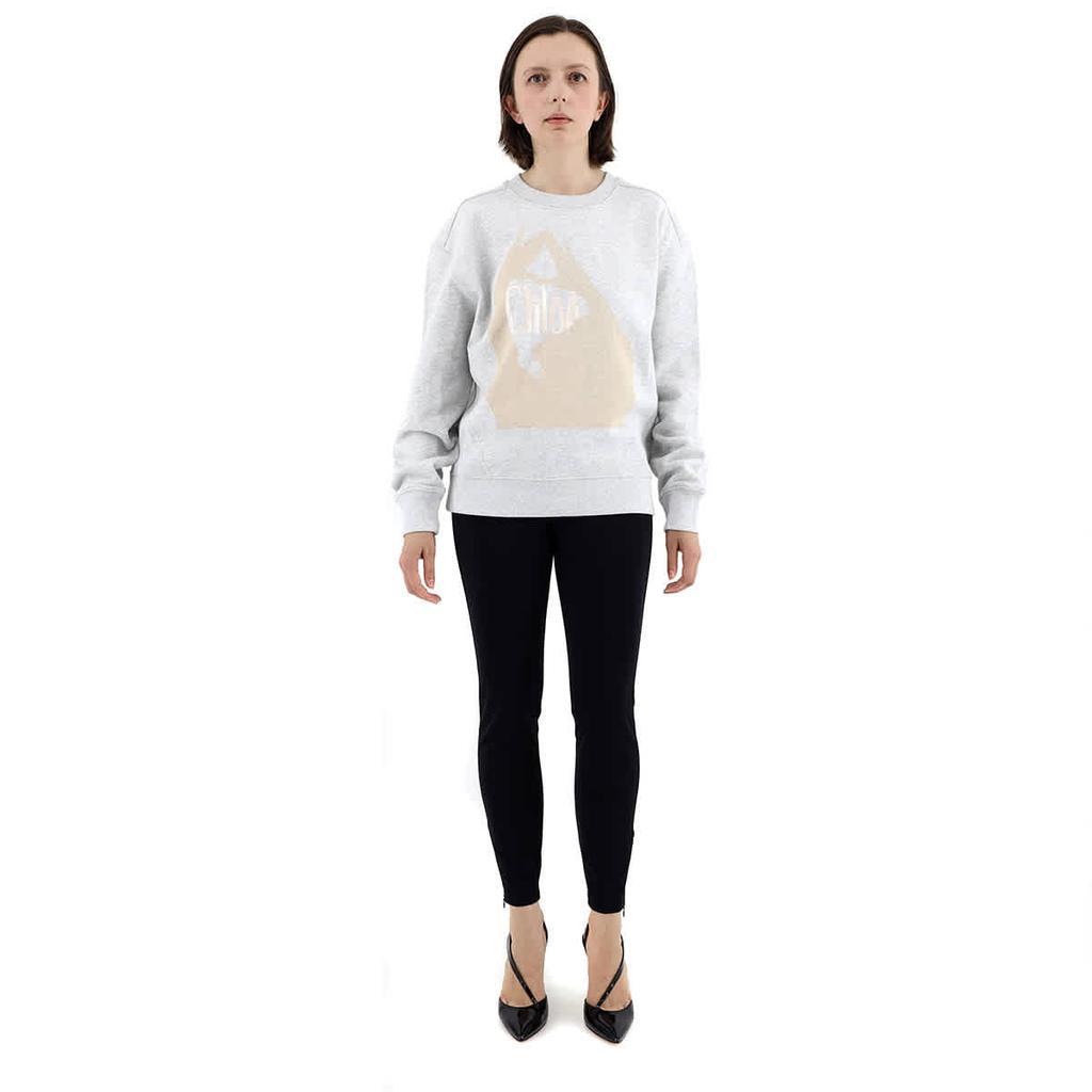 商品Chloé|Chloe Grey Logo Sweatshirt, Size X-Small,价格¥1499-¥1549,第1张图片