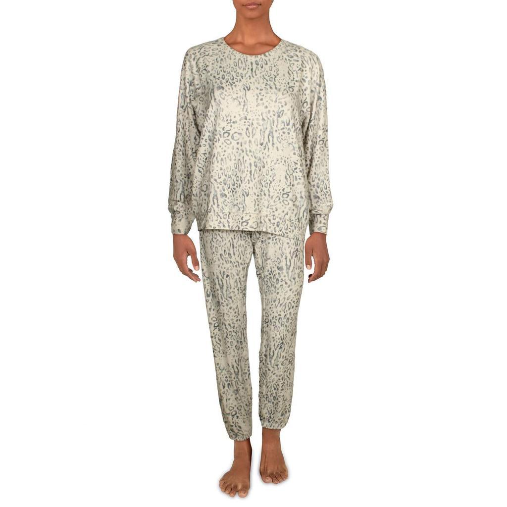 商品P.J. Salvage|PJ Salvage Women's 2 Piece Peachy Printed Sweatshirt and Joggers Loungewear Set,价格¥112,第1张图片