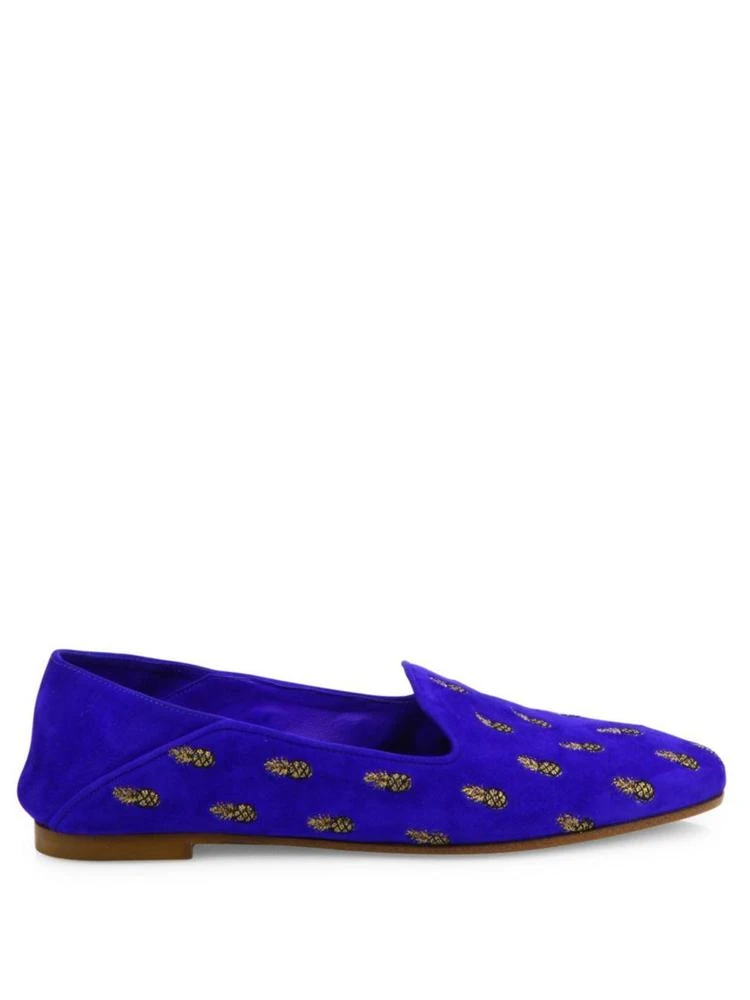 商品Aquazzura|Ananas Summer Suede Loafers,价格¥1340,第5张图片详细描述