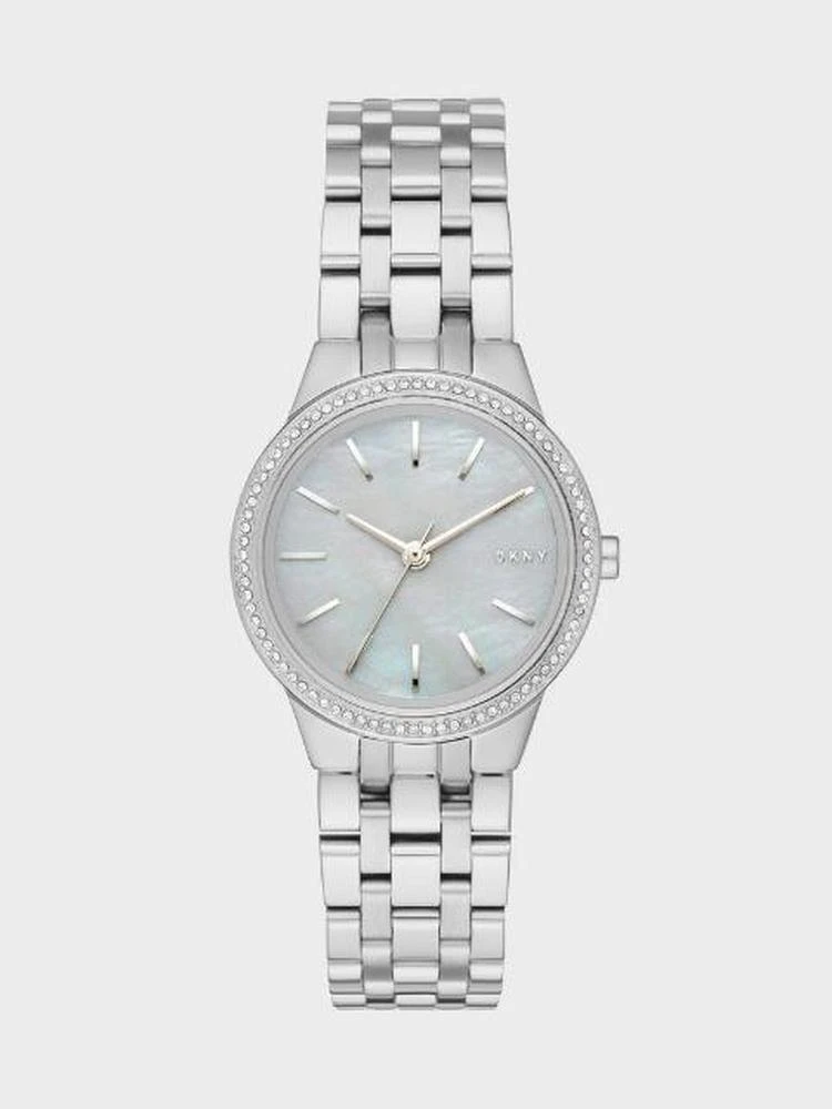 商品DKNY|Park Slope Stainless-Steel Three-Hand Watch,价格¥984,第2张图片详细描述