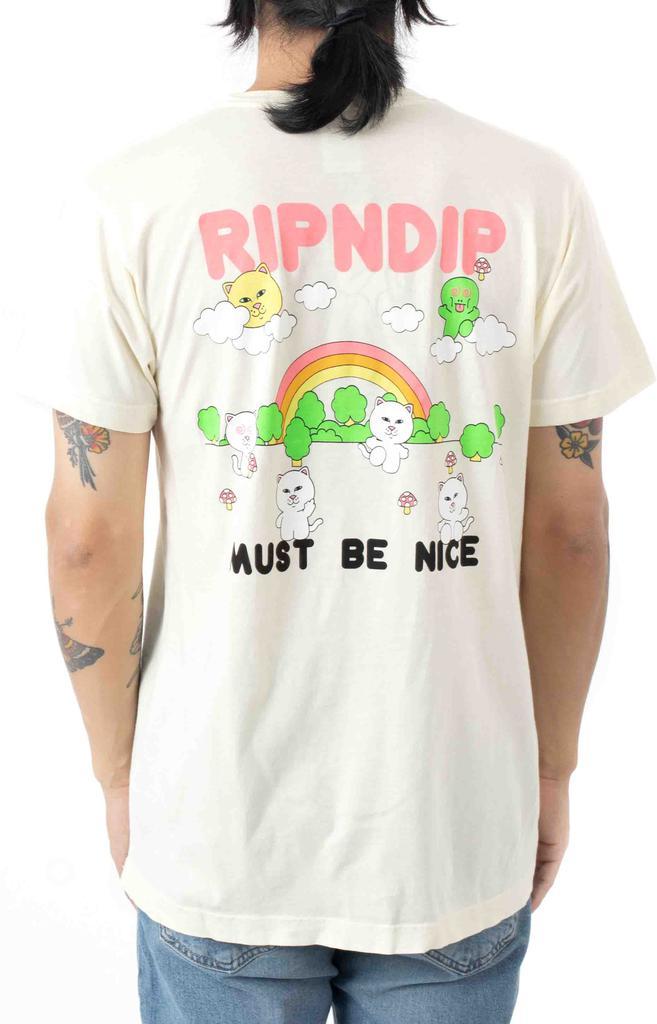 商品RIPNDIP|Buddy System T-Shirt - Natural,价格¥89,第5张图片详细描述