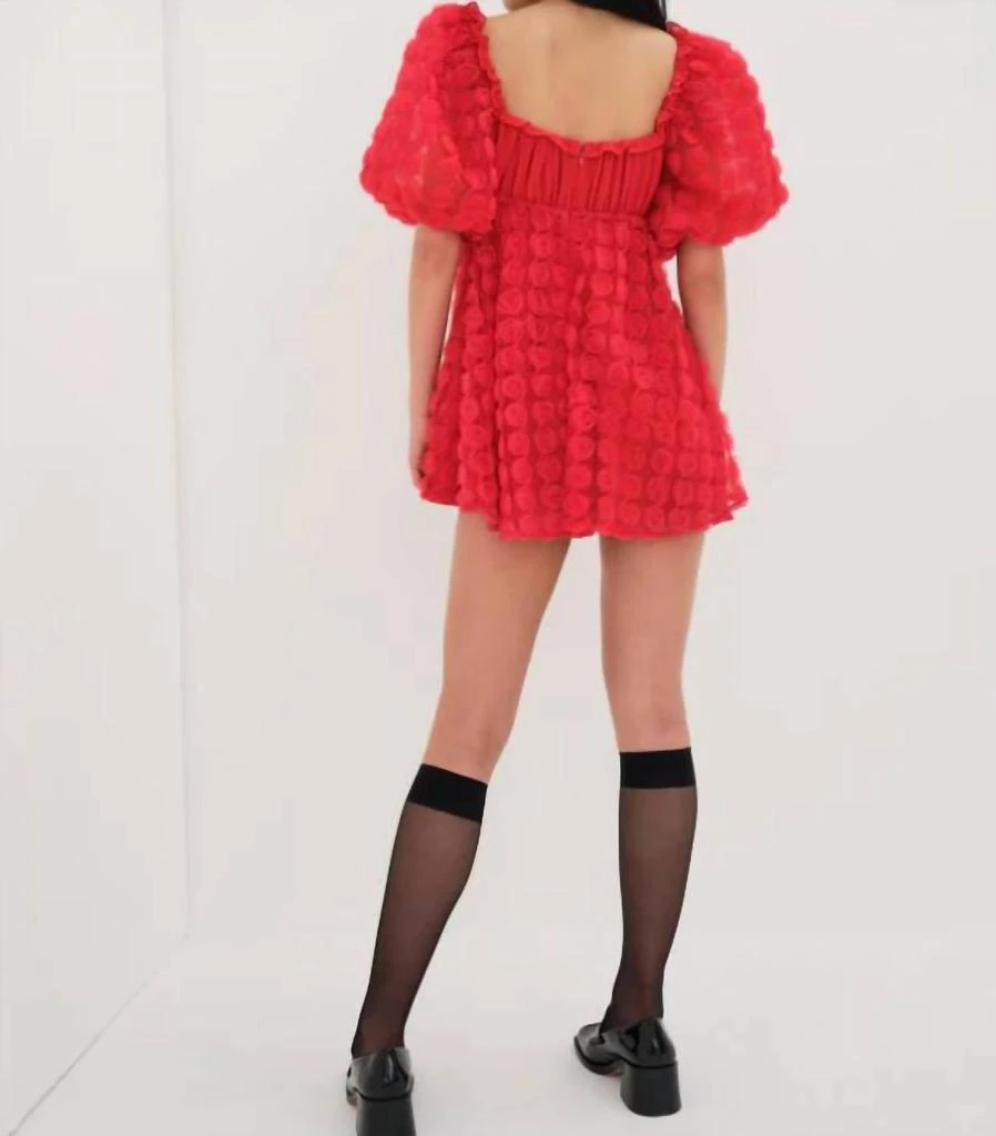 商品For Love & Lemons|Hannah Mini Dress In Red Floral,价格¥1215,第2张图片详细描述