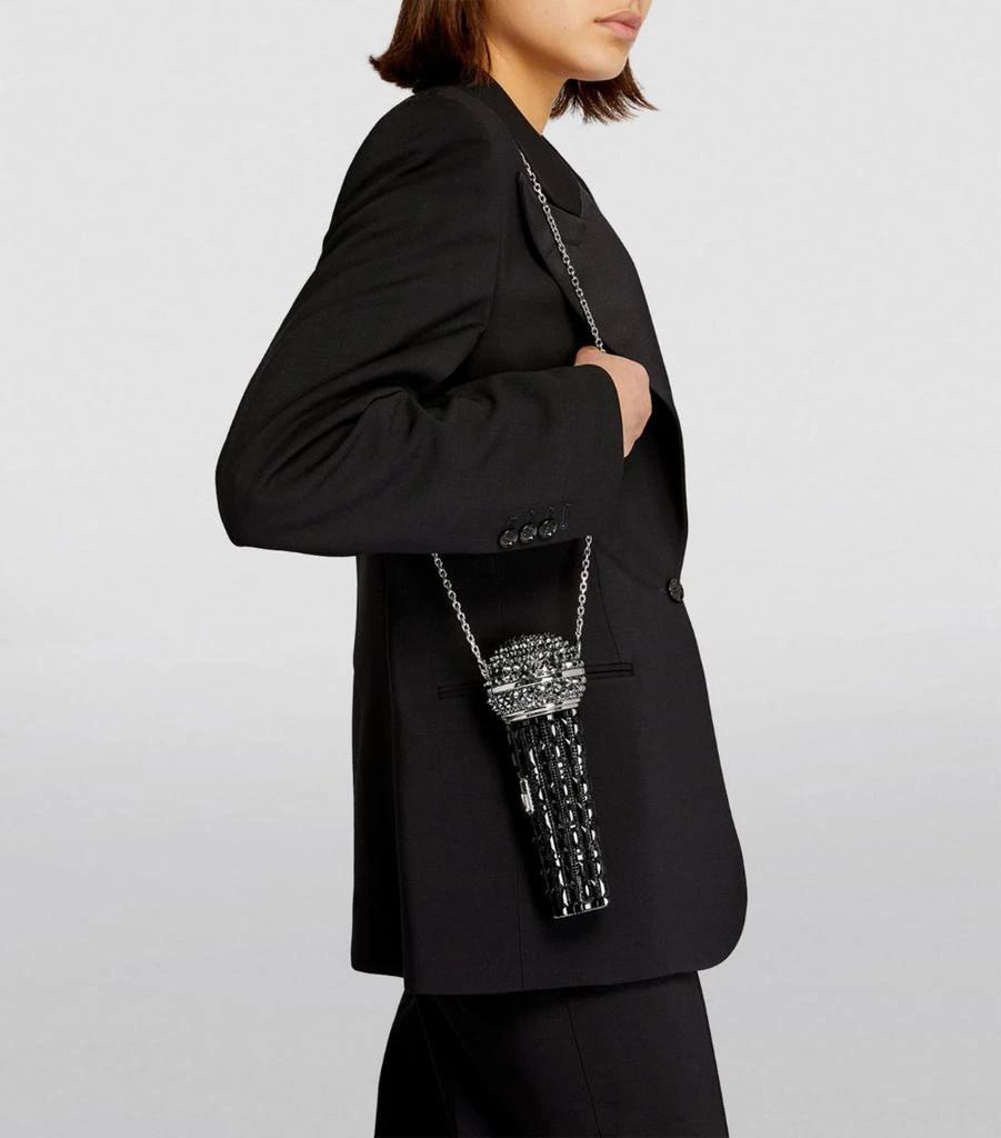 商品Judith Leiber|Embellished Microphone Clutch Bag,价格¥5022,第4张图片详细描述