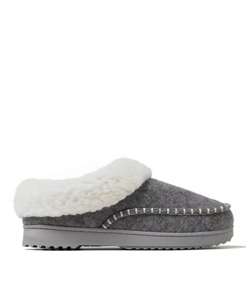 商品Dear Foams|Women's Nyla Felted Plaid Moc Toe Clog Slippers,价格¥326,第2张图片详细描述