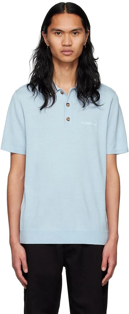 商品Burberry|Blue Icon Stripe Polo,价格¥3675,第1张图片