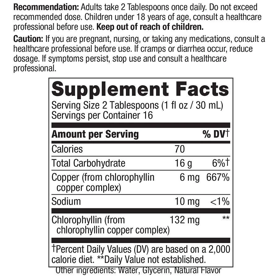 商品Nature's Way|Chlorofresh Liquid Chlorophyll Mint,价格¥116,第4张图片详细描述