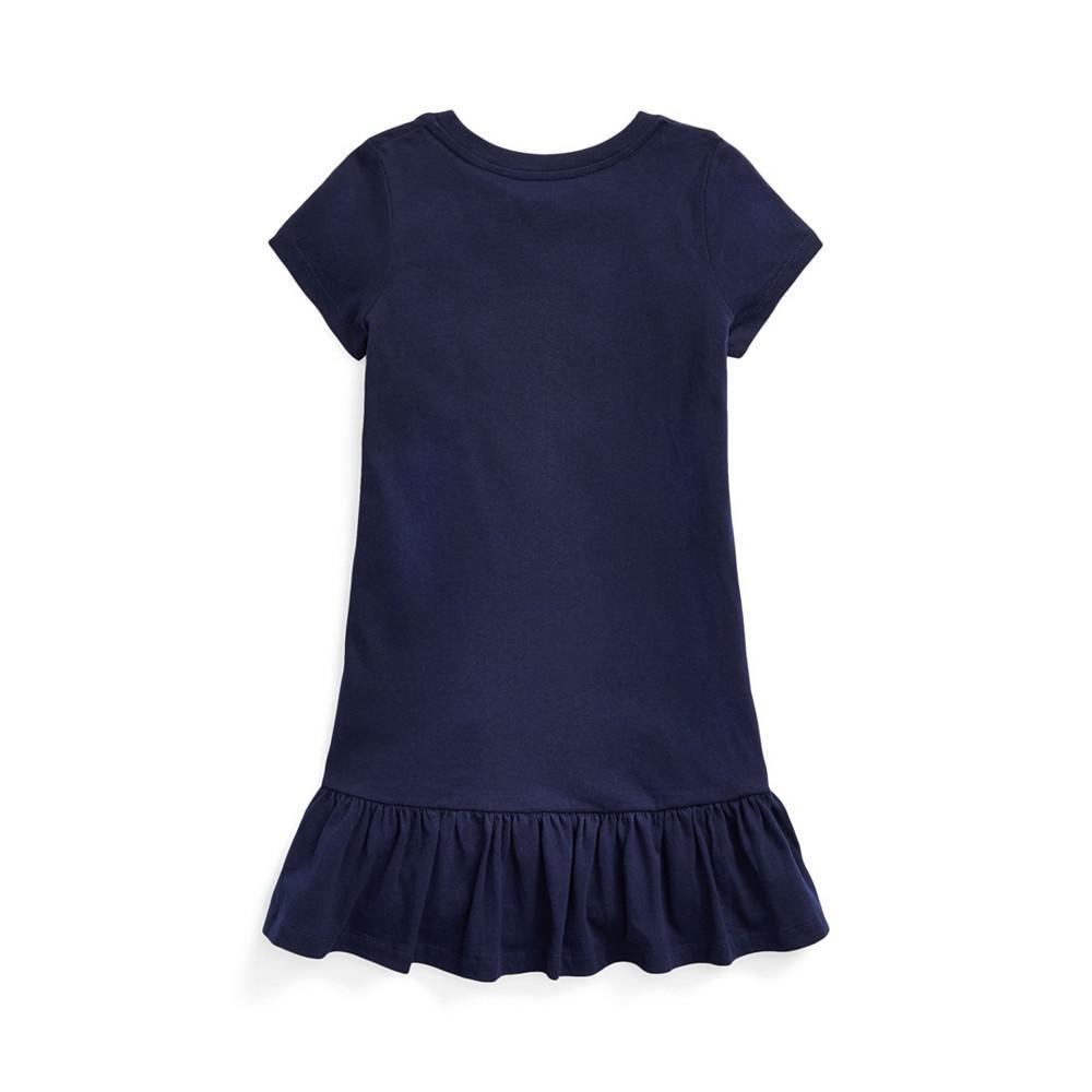 商品Ralph Lauren|Little Girls Logo Jersey T-shirt Dress,价格¥234,第4张图片详细描述