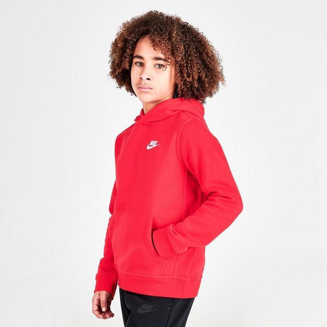 商品NIKE|Boys' Nike Sportswear Club Fleece Pullover Hoodie,价格¥185-¥296,第5张图片详细描述