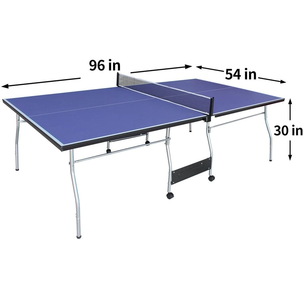 商品Streamdale Furniture|Streamdale Foldable Midsize Table Tennis Table with Paddles,价格¥3715,第3张图片详细描述