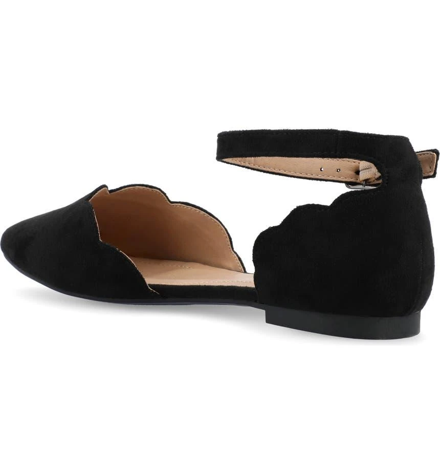 商品Journee Collection|Lana Ankle Strap Flat - Wide Width,价格¥368,第2张图片详细描述