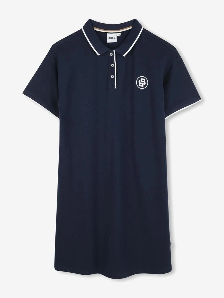 商品Hugo Boss|BOSS Girls Double B Logo Polo Dress in Navy,价格¥623,第1张图片
