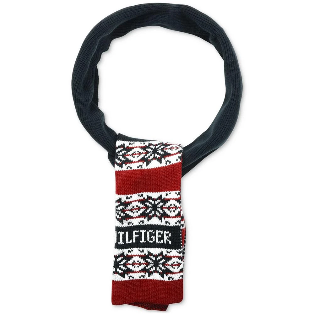 商品Tommy Hilfiger|Men's Snowflake Fair Isle Scarf,价格¥298,第2张图片详细描述