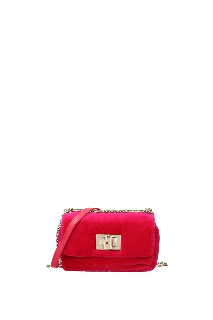 商品Furla|Crossbody Bag Velvet Fuchsia,价格¥1362,第1张图片