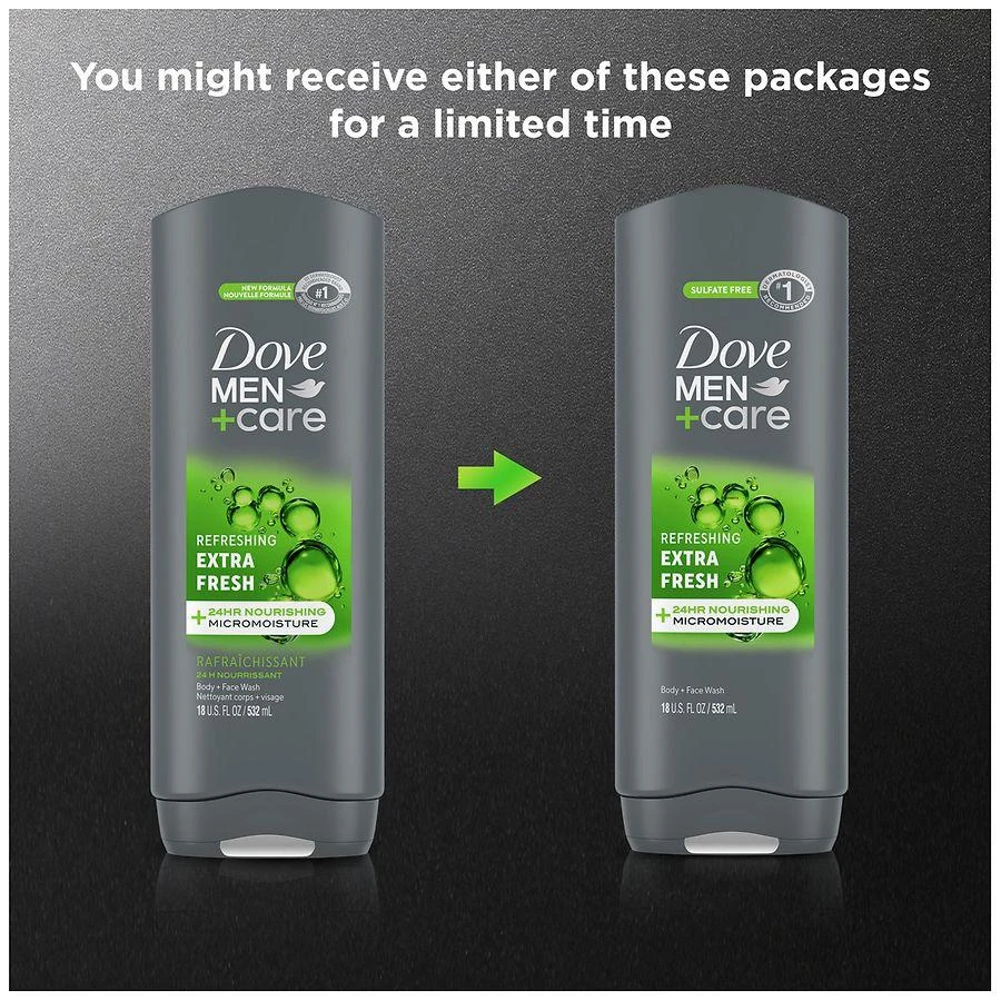 商品Dove|Refreshing Body and Face Wash Extra Fresh,价格¥65,第5张图片详细描述