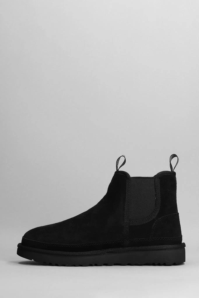 商品UGG|UGG Neumel Low Heels Ankle Boots In Black Suede,价格¥1631,第3张图片详细描述