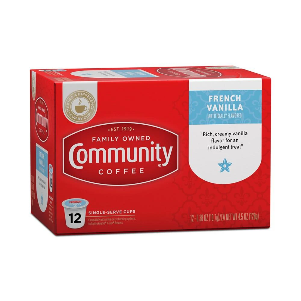 French Vanilla Medium Roast Single Serve Pods, Keurig K-Cup Brewer Compatible, 72 Ct 商品