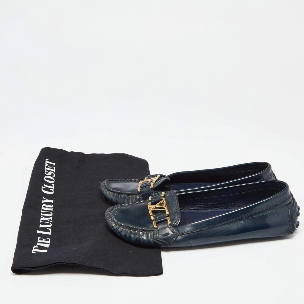 Louis Vuitton Midnight Blue Patent Leather Oxford Loafers Size 36.5 商品