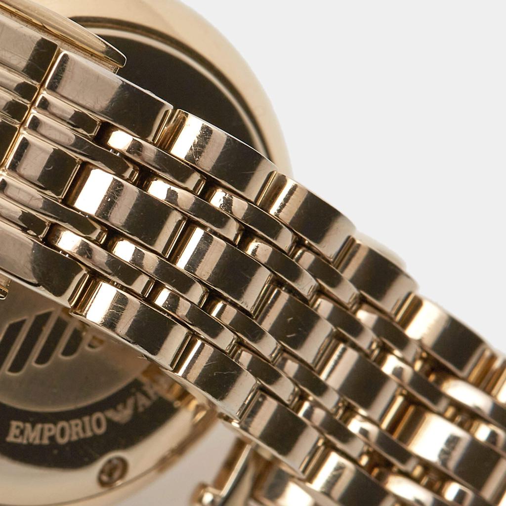 Emporio Armani Silver Gold Plated Stainless Steel Classic AR-1877 Women's Wristwatch 32 mm商品第8张图片规格展示