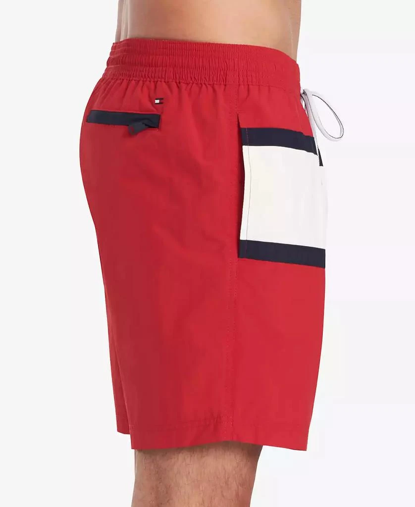 商品Tommy Hilfiger|Men's Big & Tall Flag Swim Trunk,价格¥268,第5张图片详细描述