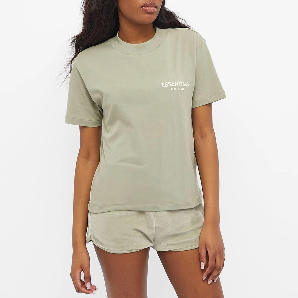 商品Essentials|Fear of God ESSENTIALS Women's Logo Tee - Sea Foam,价格¥362,第2张图片详细描述