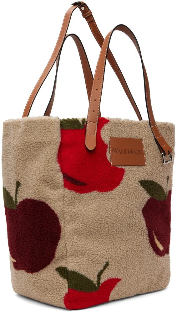 商品JW Anderson|Beige & Red Apple Motif Belt Tote,价格¥2931,第2张图片详细描述