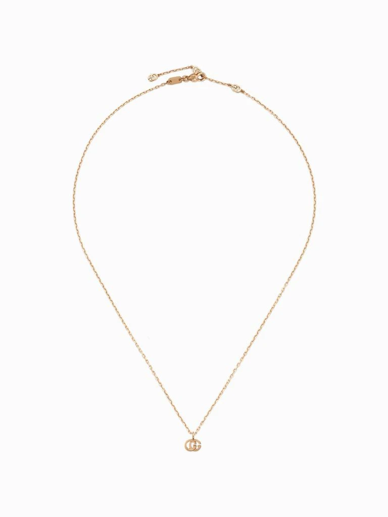 商品Gucci|GG Running Gucci necklace in 18kt rose gold with GG monogram pendant,价格¥7738,第1张图片