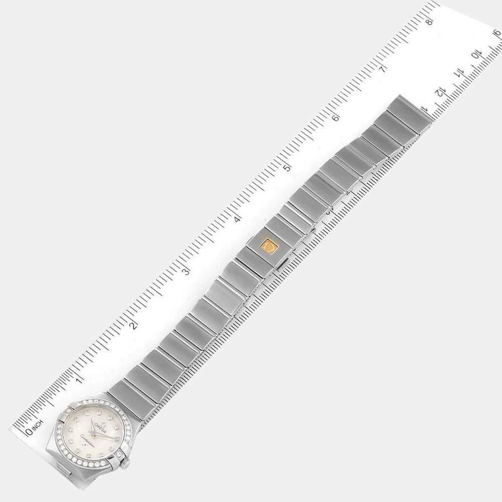 Omega MOP Diamonds Stainless Steel Constellation 123.15.24.60.55.003 Women's Wristwatch 24 mm 商品
