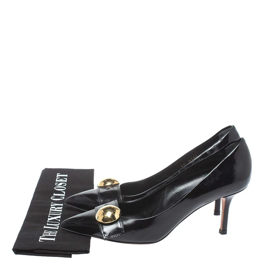 Louis Vuitton Black Leather Pointed Toe Pumps Size 36.5 商品