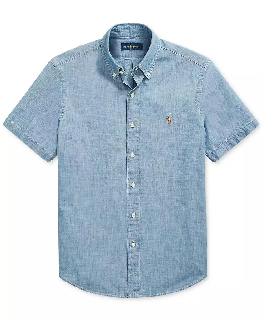 商品Ralph Lauren|Men's Slim-Fit Chambray Shirt,价格¥360,第4张图片详细描述