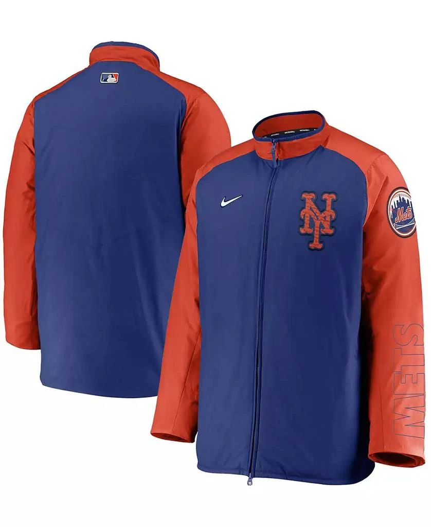 商品NIKE|Men's Royal, Orange New York Mets Authentic Collection Dugout Full-Zip Jacket,价格¥1484,第1张图片